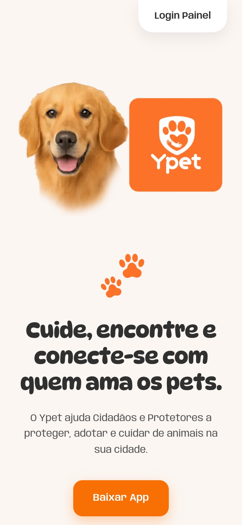 O site da YPET no celular